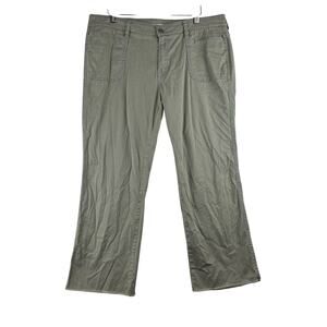 Vintage Y2K GAP Low Rise Crop Pants Women’s 14 Cotton Stretch Khaki Green 90’s
